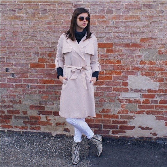 Pink Trench Coat