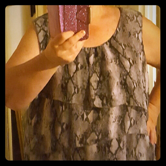 Jaclyn Smith Plus Ruffled Tank