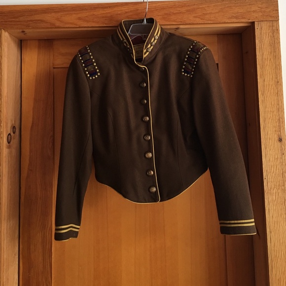 Brown wool stylish jacket