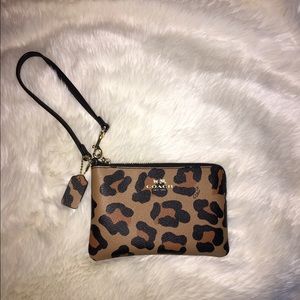 Cheetah Coach Wristlet
