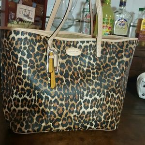 Coach AUTHENTIC Leopard Print tote !