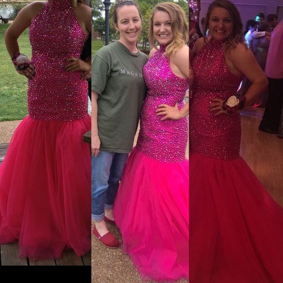 P!NK Sherri Hill Prom dress!!! - Picture 1 of 3