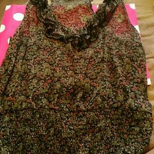 See through tank blouse