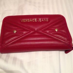 Red Versace Jeans Wallet