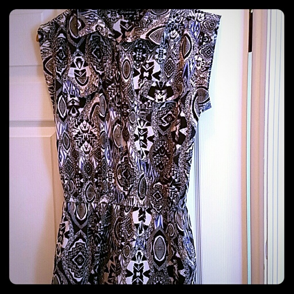 Short sleeve romper, worn once! Boutique purchase