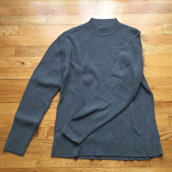 Jones New York Cotton Grey sweater sleeve pocket - Picture 2 of 3