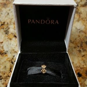 NEW Authentic Pandora Gold Trinity Spacer Charm