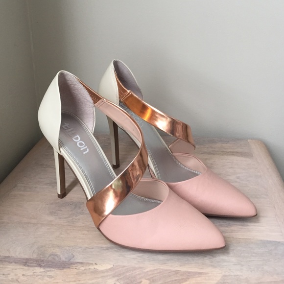 Tildon heel pumps (rose gold)