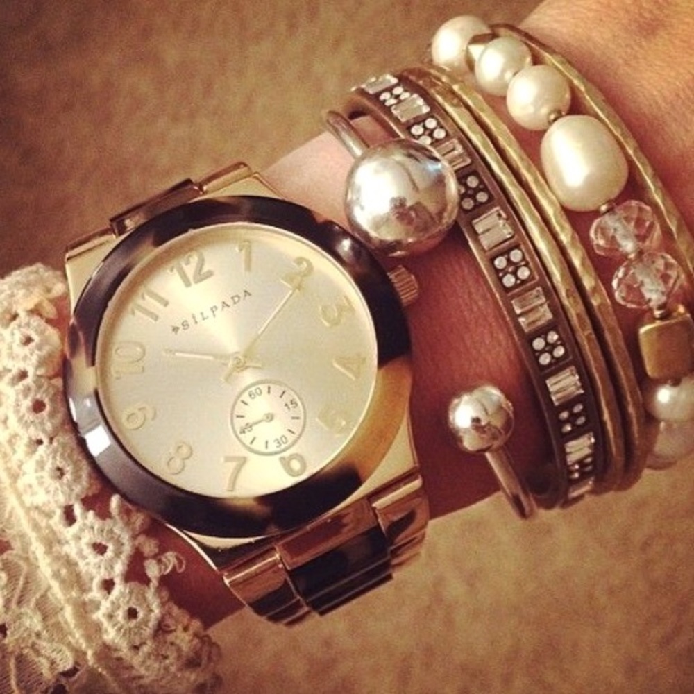 Silpada Timeless Tortoise Watch NWT