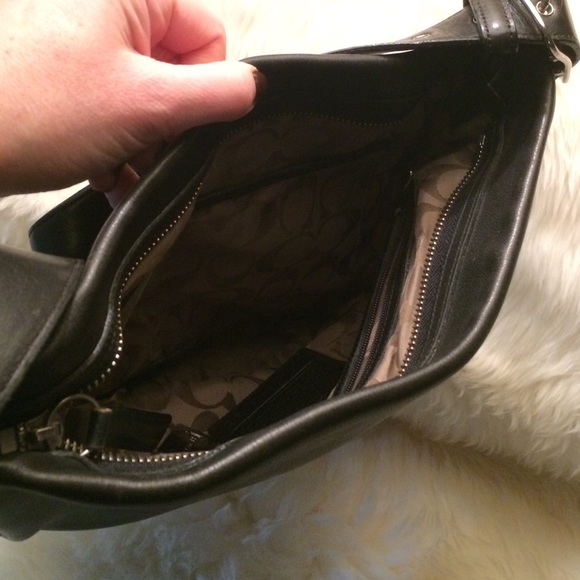 Coach black mini shoulder or under shoulder purse - Picture 2 of 6