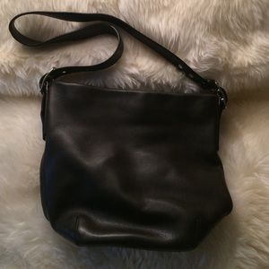 Coach black mini shoulder or under shoulder purse