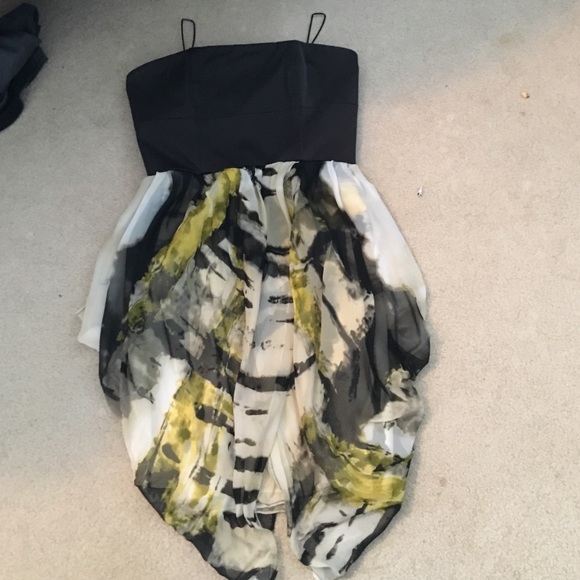 Alice and Olivia bubble skirt strapless dress