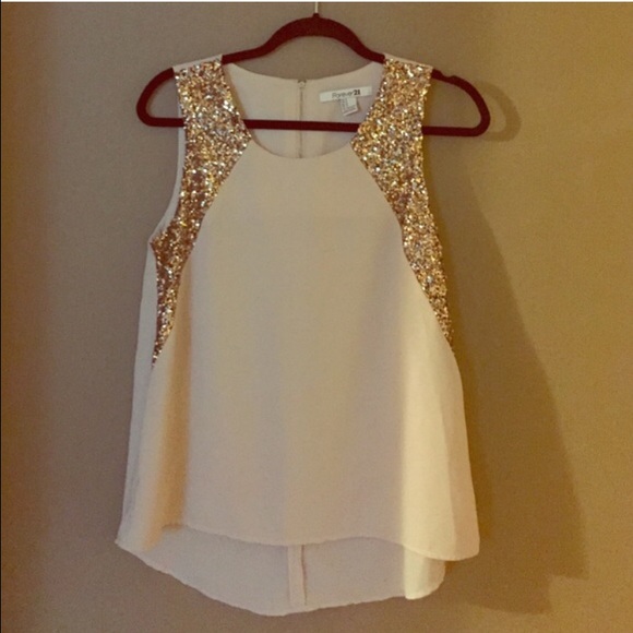 Forever 21 Sequin High Low Tunic