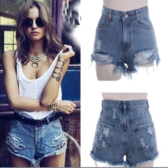 High Waist Jean Shorts size 3/5
