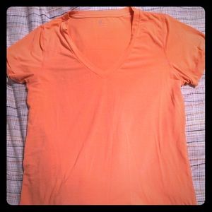 Gapfit tee. Orange and bright.