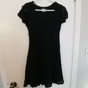 Black lace dress