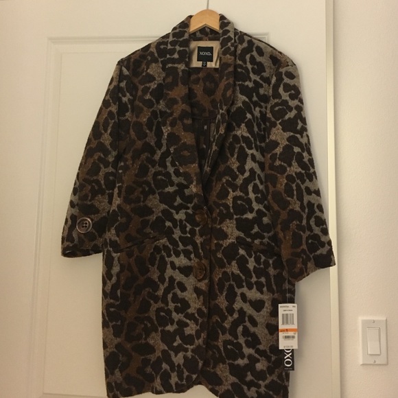 Leopard Pea Coat