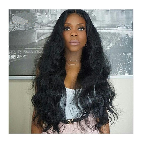 Women lace front silk top wig main image 7