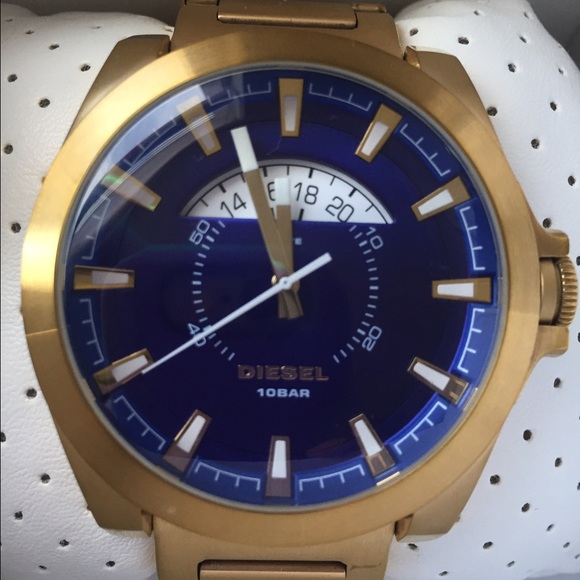 Diesel men's gold tone watch