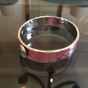 Pink coach bracelet