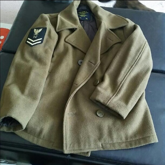 Vintage green peacoat
