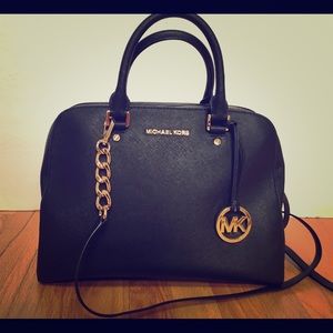 Michael Kors black 3-handle bag