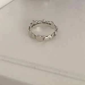 Silver Tiffany heart ring