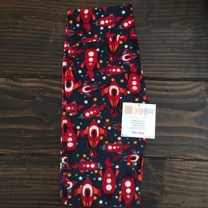 LuLaRoe Space Rocket OS Leggings BNWT