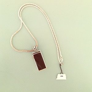 Sterling Silver Onyx Necklace (Lord and Taylor)