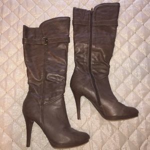 High Heel Brown Boots