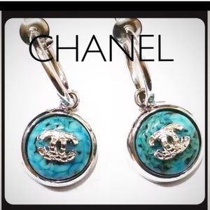 SALE Authentic Chanel Sterling silver earrings