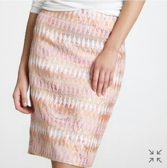 J.Crew Turkish delight pencil skirt