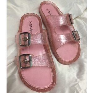pink jelly birkenstocks