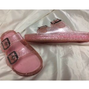 pink jelly birkenstocks