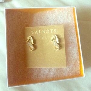 Talbots Seahorse Earrings