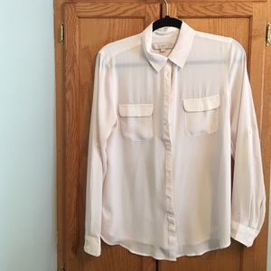 Loft off-white blouse