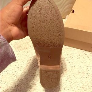 Tan zip up ugg booties