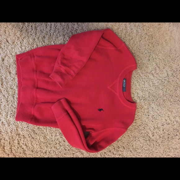 Polo red cotton sweater
