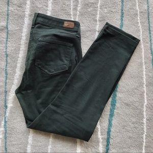 PAIGE Hunter Green Skinny Pants Size 28