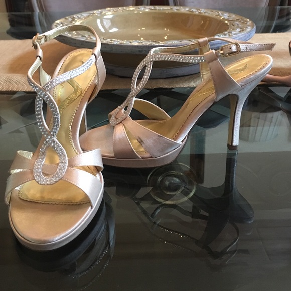 Nina gold heels