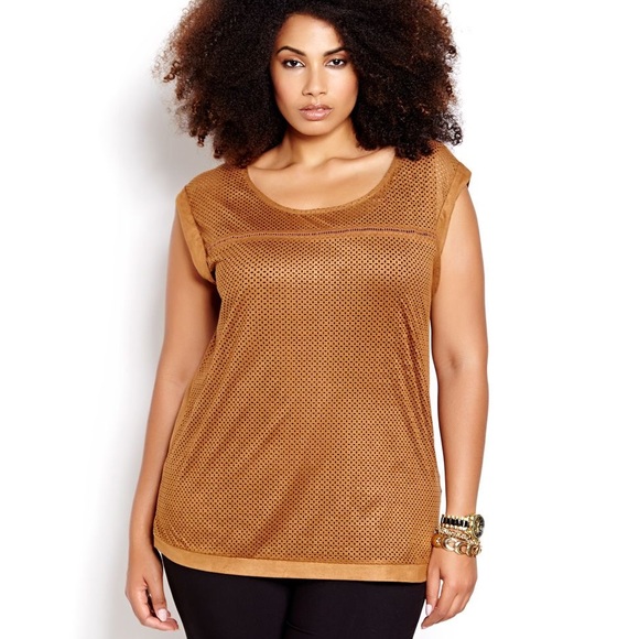 🔥Last Call! Addition Elle Faux Suede Top - Picture 3 of 7