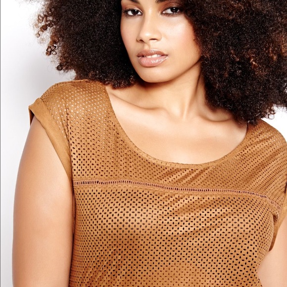 🔥Last Call! Addition Elle Faux Suede Top - Picture 4 of 7