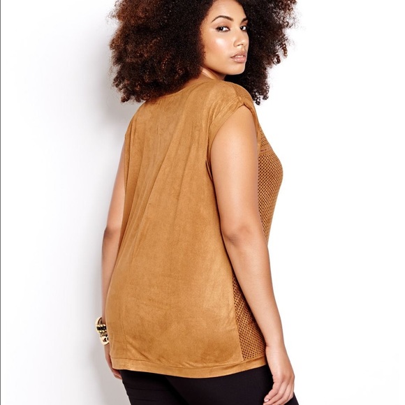 🔥Last Call! Addition Elle Faux Suede Top - Picture 5 of 7