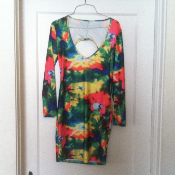 Colorful bodycon dress