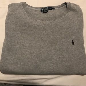 Gray polo sweatshirt
