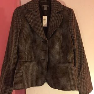 Ann Taylor blazer brown size 10