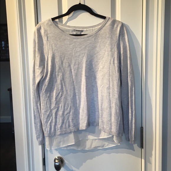 Grey layered sweater
