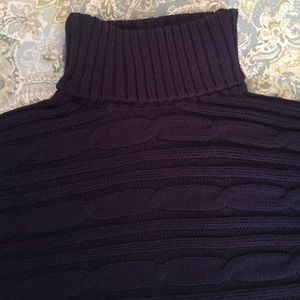 Gap Navy Blue Poncho Sweater- like new!