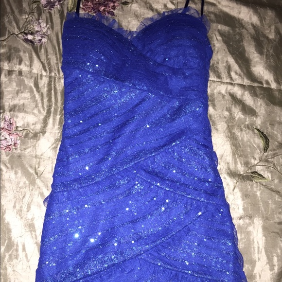 Strapless Sapphire Bodycon Dress