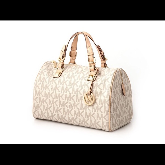 Michael kors white PVC Grayson